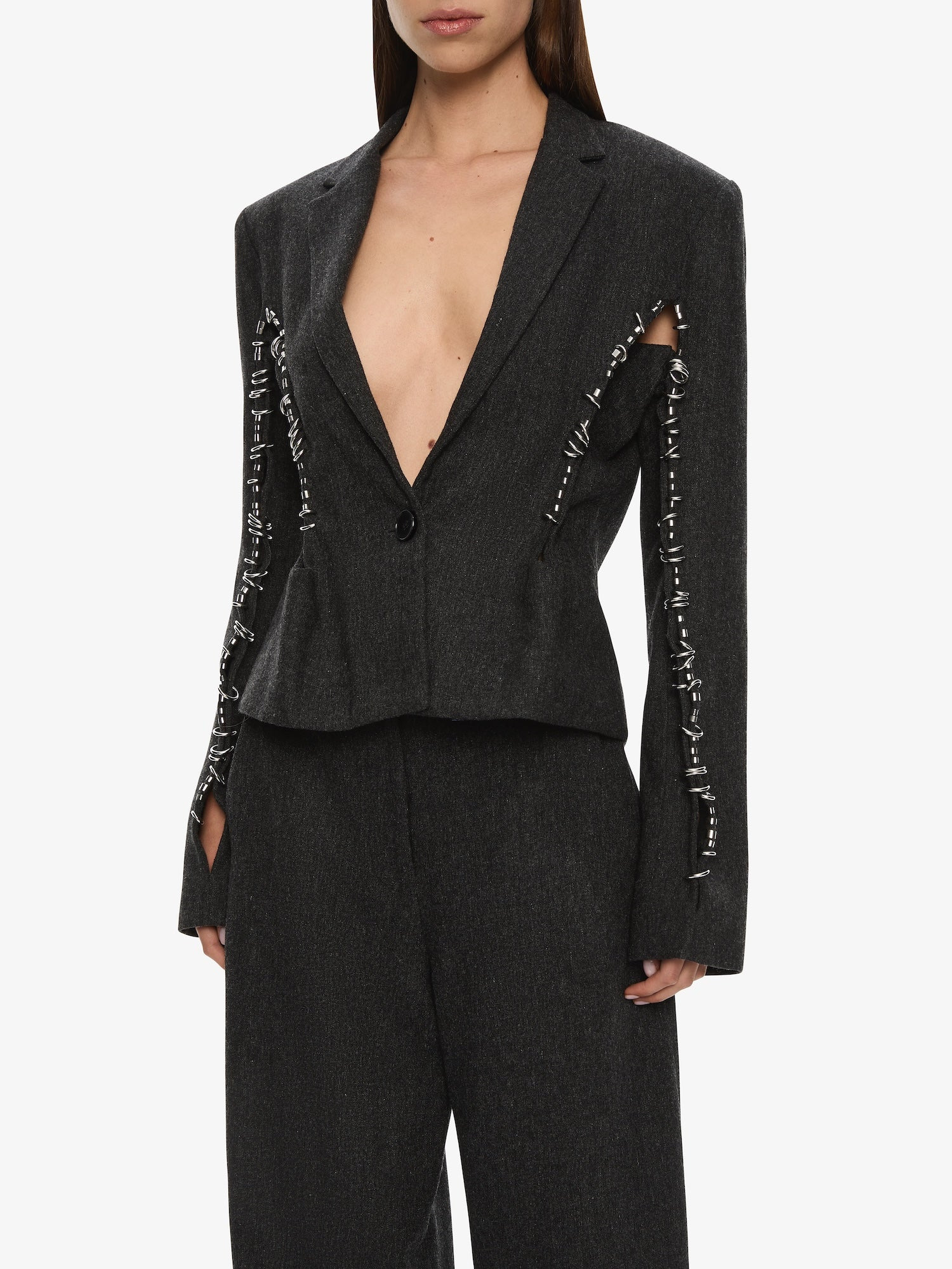 Palmas Pierced Blazer - 4
