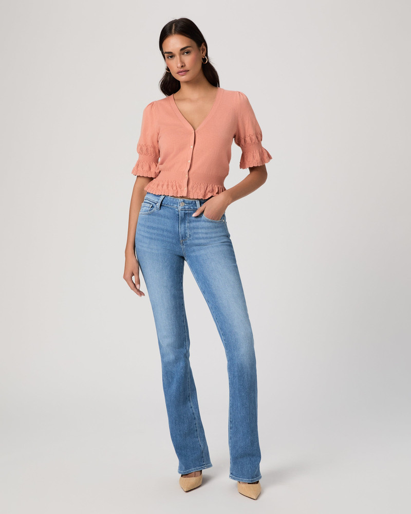 PAIGE High Rise Manhattan 32" Bootcut Jean outlook