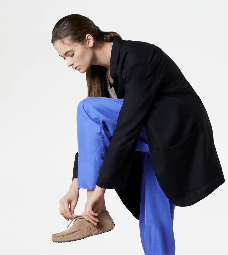 Tod's GOMMINO DESERT BOOTS IN SUEDE - BEIGE outlook