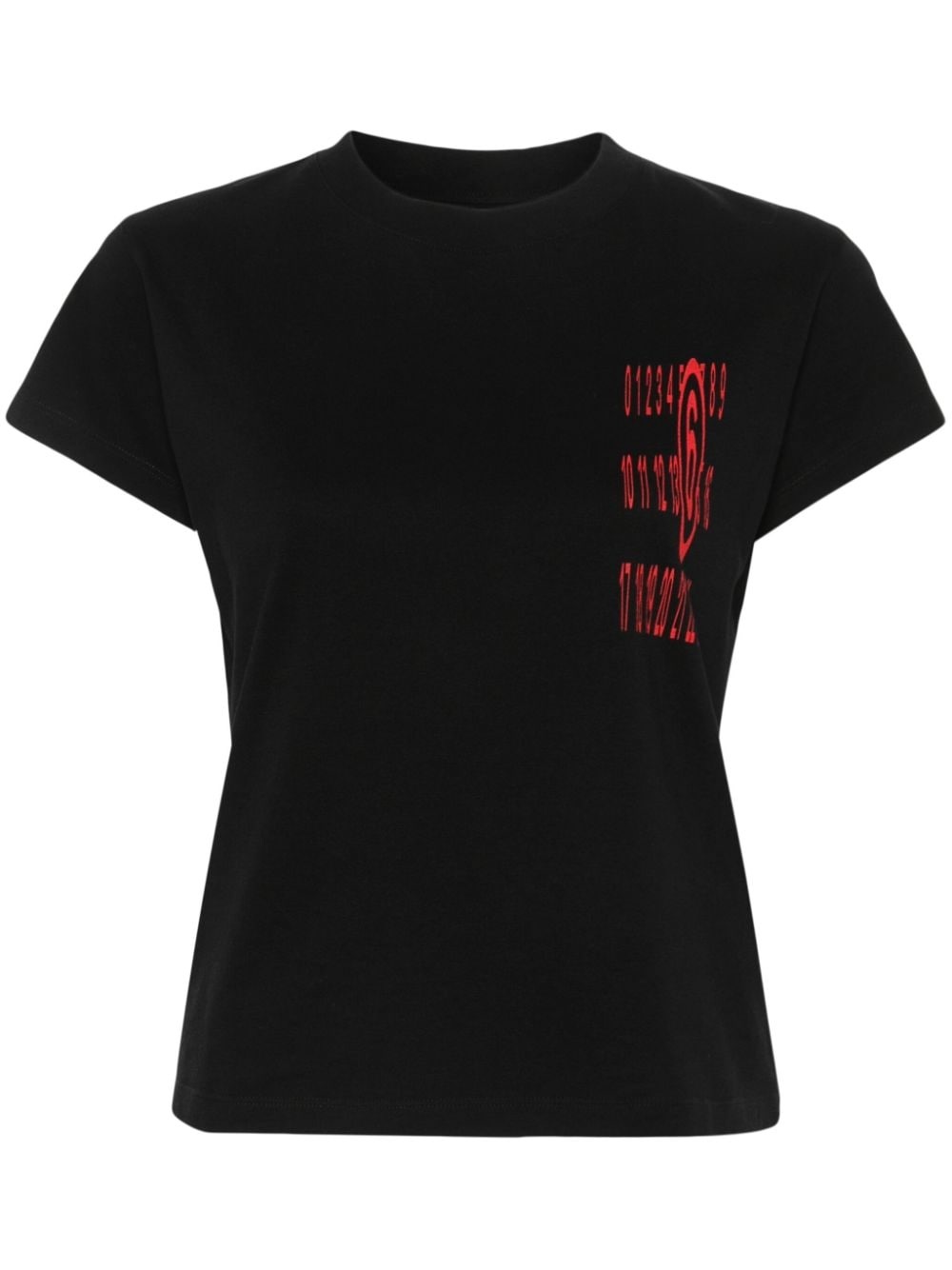 numbers-motif T-shirt - 1