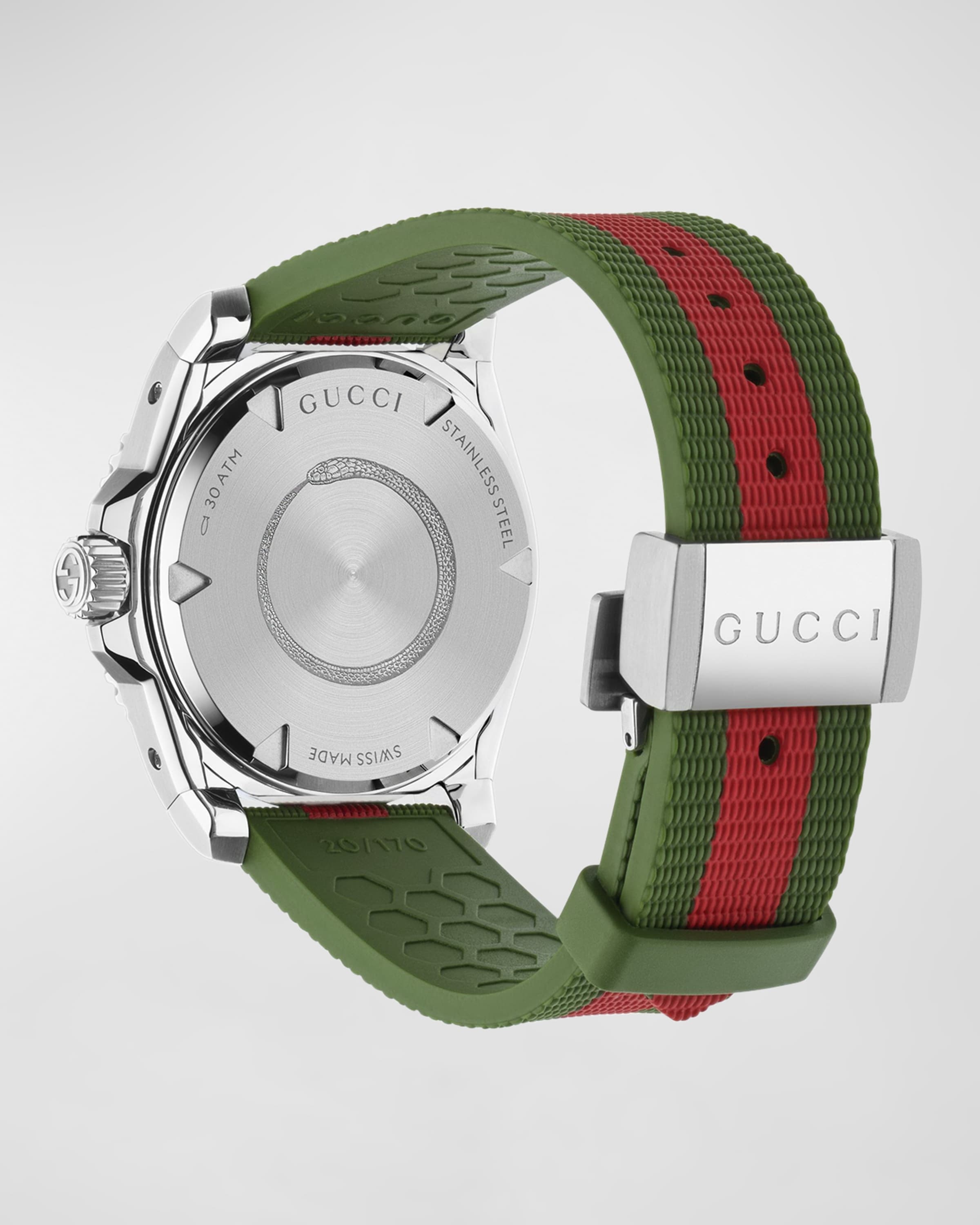 Men's Gucci Dive Rubber Web Strap Watch, 40mm - 4