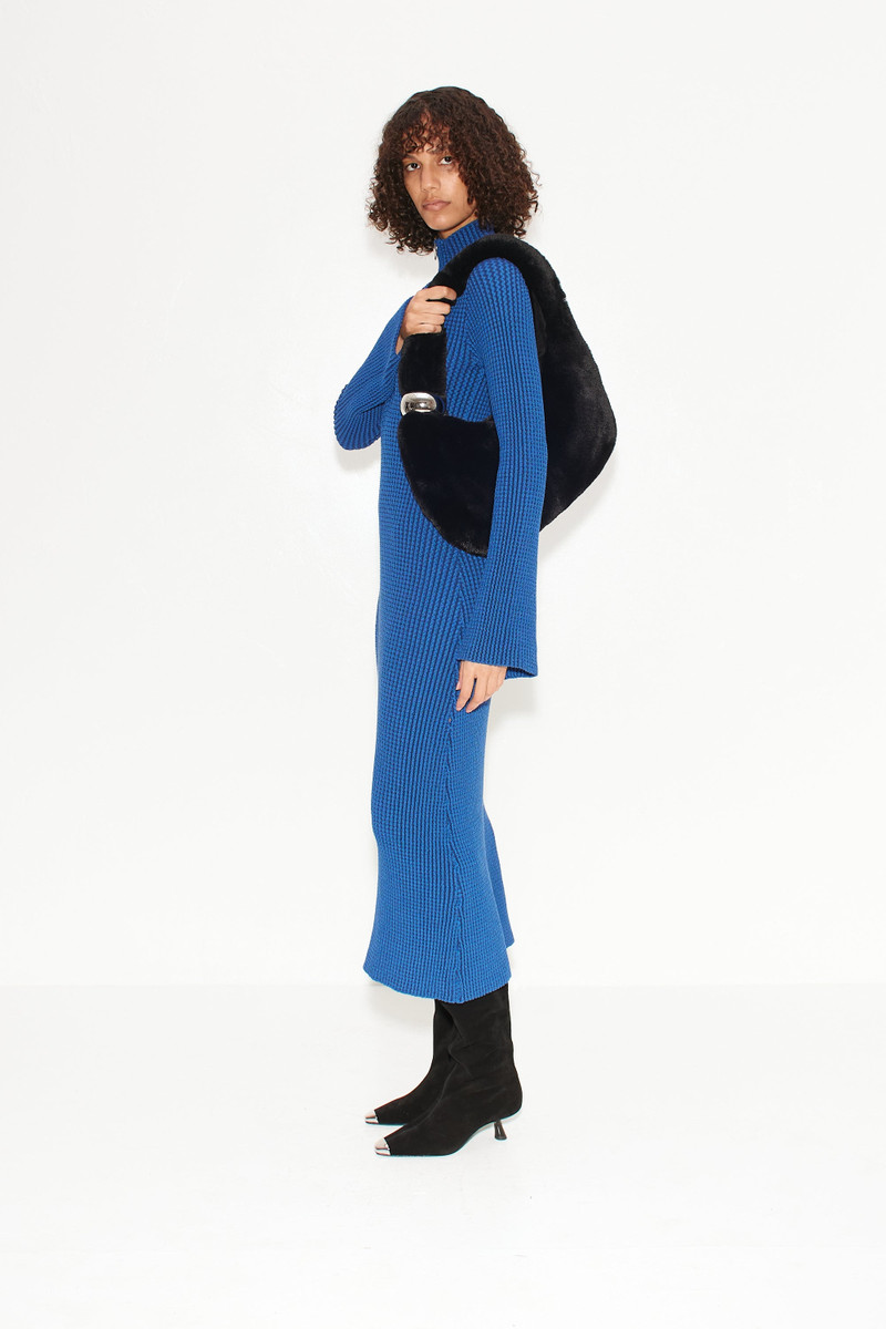 Zumi Textured Knit Dress In Matisse Blue 4