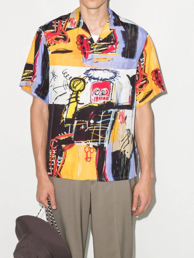 WACKO MARIA Jean Michel Basquiat print shirt outlook