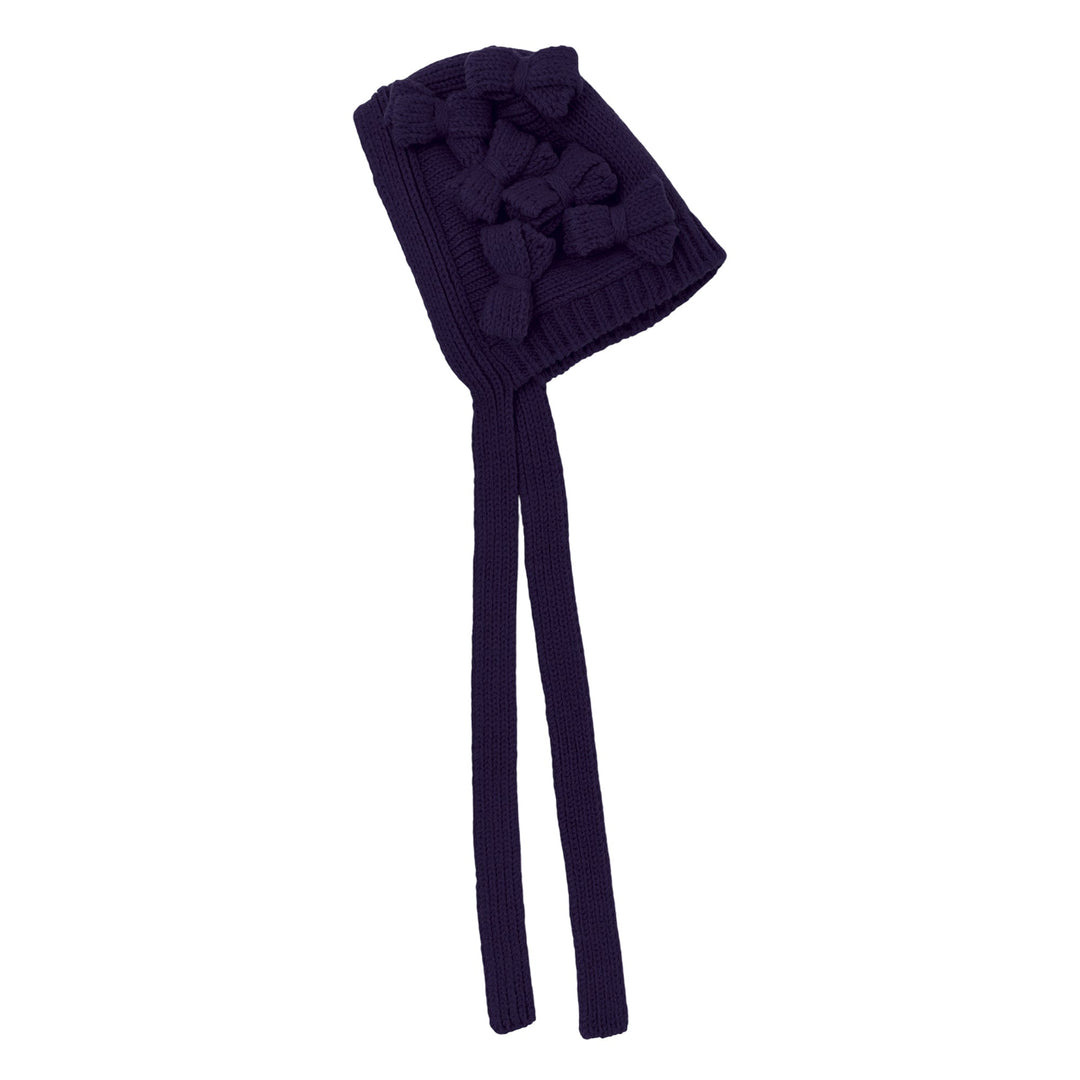 Ribbon Decorated Mohair Cap - 2