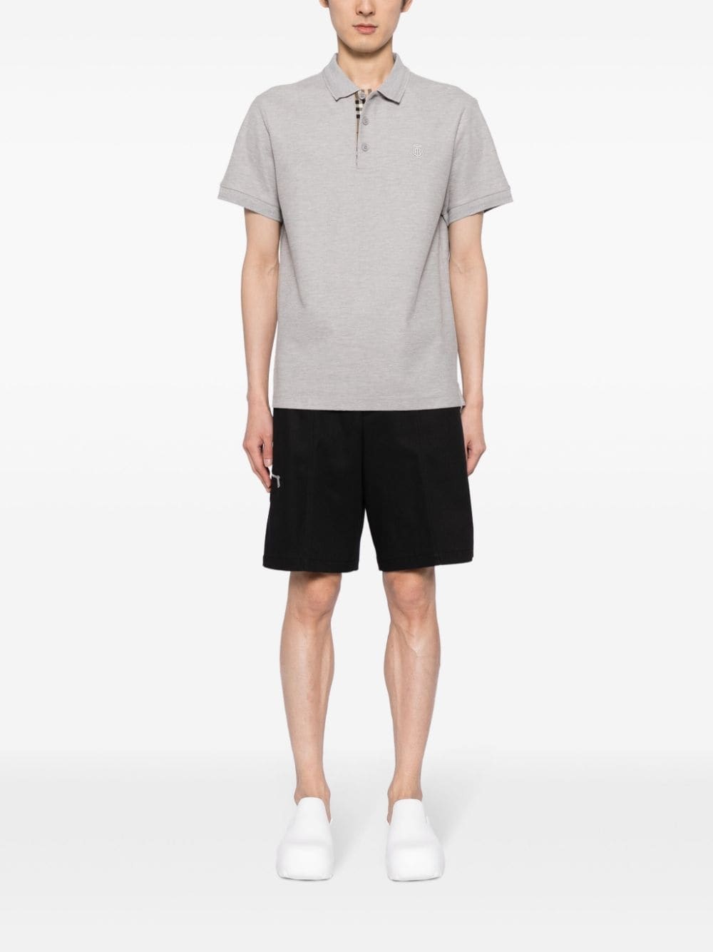 logo-embroidered cotton polo shirt - 2