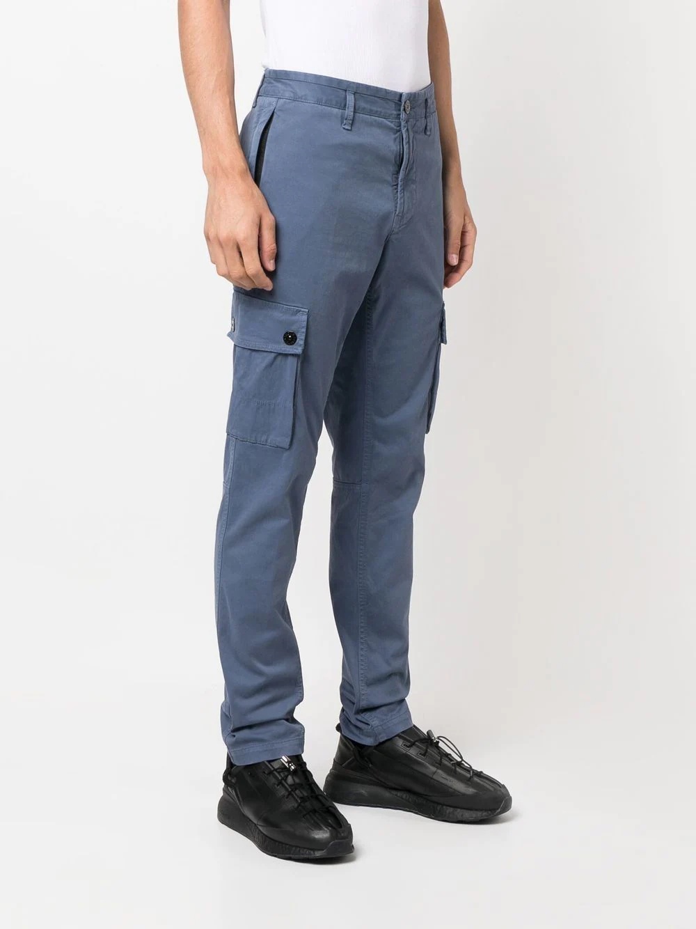 Compass-patch cargo trousers - 3