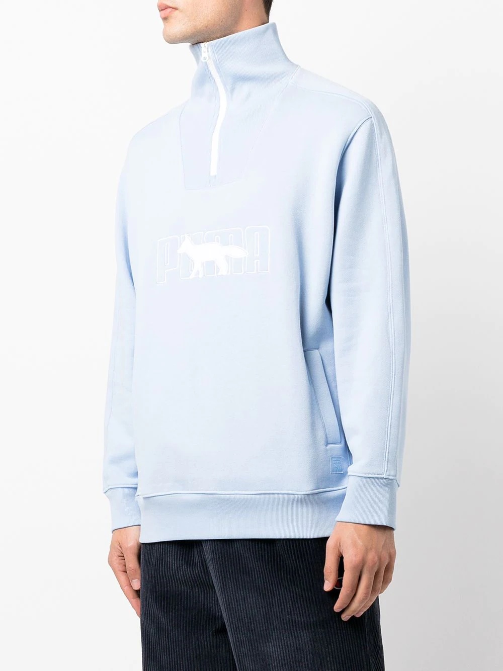 x Maison Kitsuné high-neck half-zip sweatshirt - 3