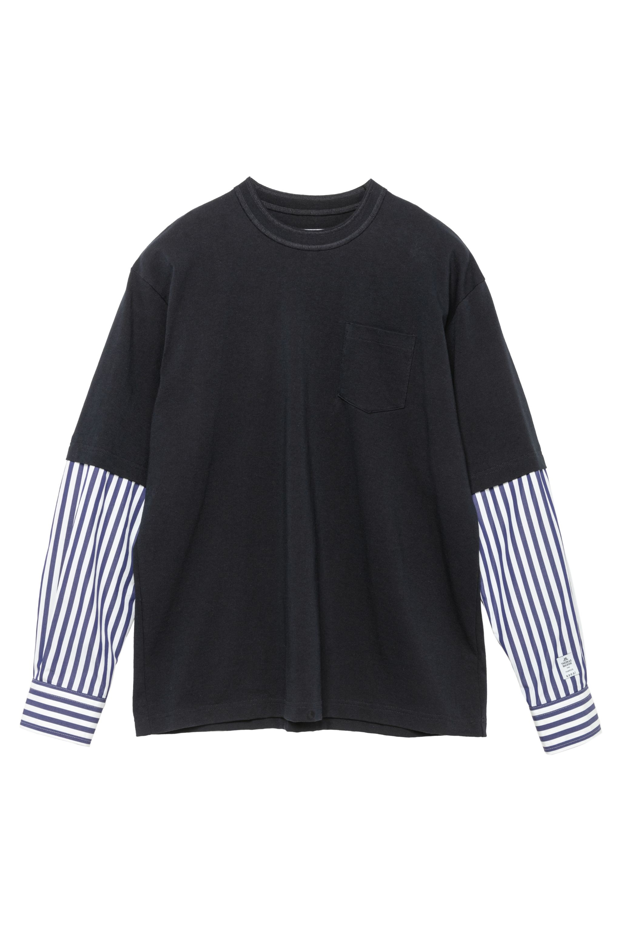 サカイ Thomas Mason Cotton Poplin x Cotton Jersey T-Shirt sacai Thomas Mason Cotton Poplin x Cotton Jersey T-Shirt