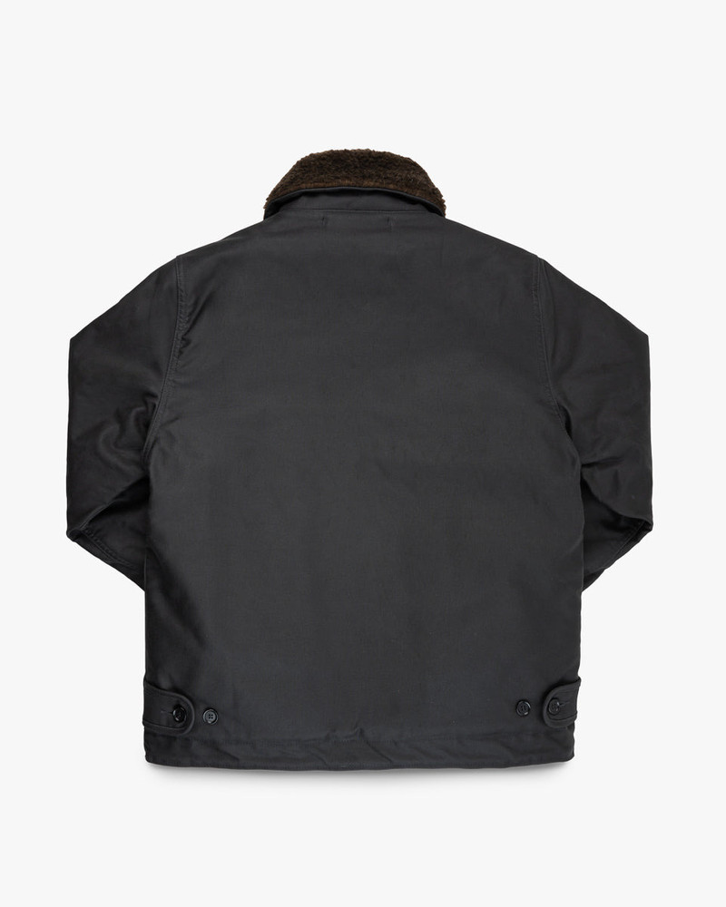OILED WHIPCORD N1 DECK JACKET - BLACK 5