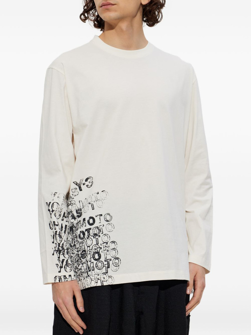 Y-3 print long-sleeve T-shirt outlook