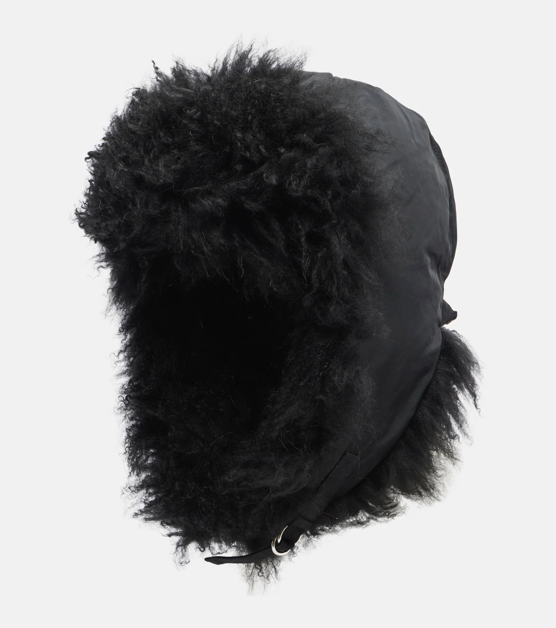 Shearling-trimmed down hat - 1