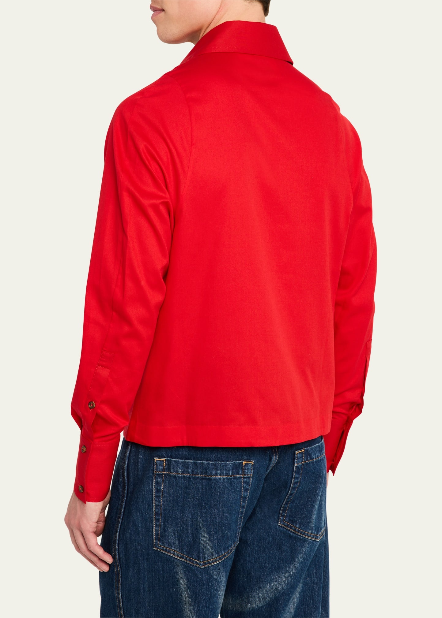 Men's Multi-Pleat Poplin Blouson Jacket - 3