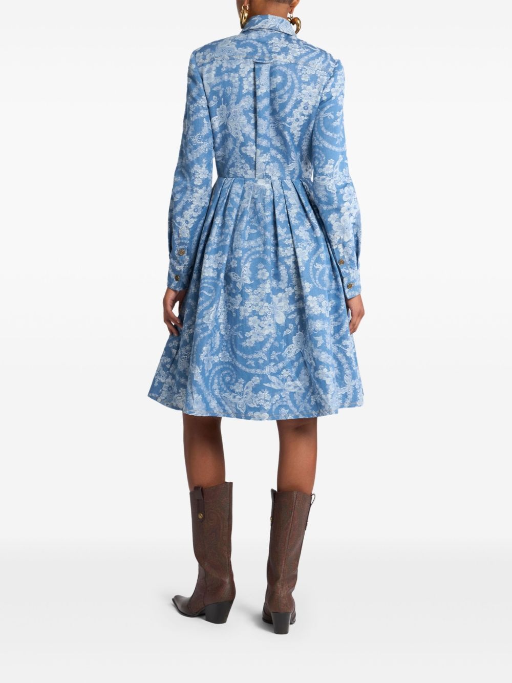 denim shirt dress - 3