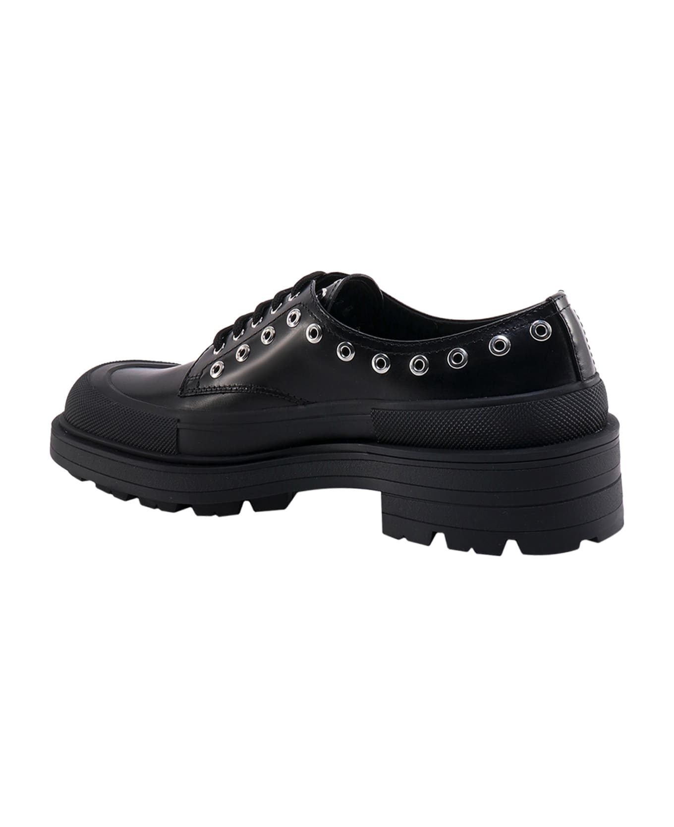 Derby Shoes With Thick Sole - 3