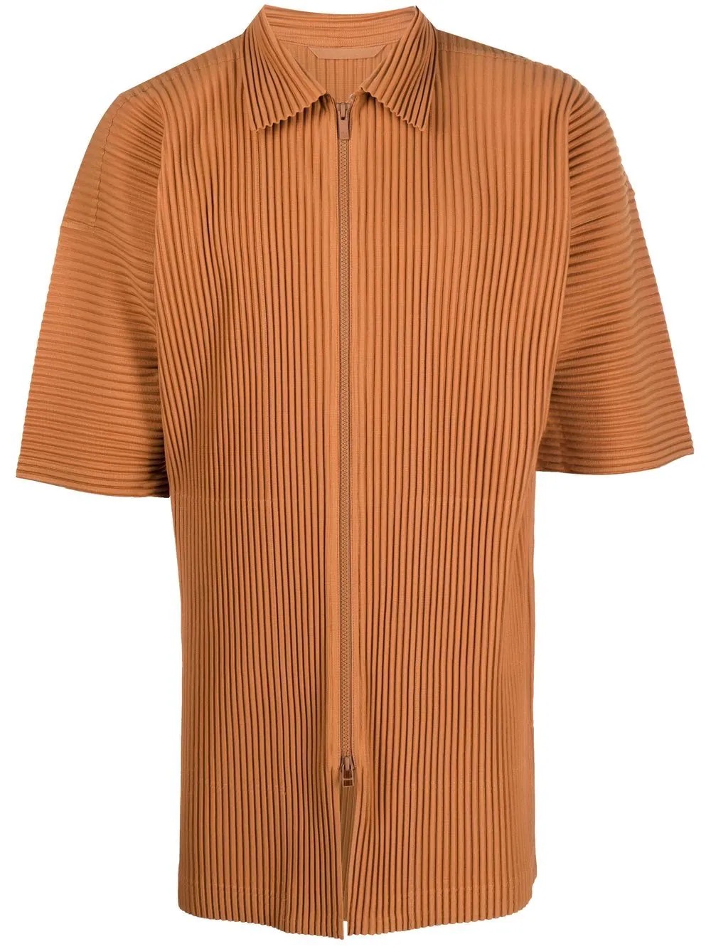 pleated polo shirt - 1