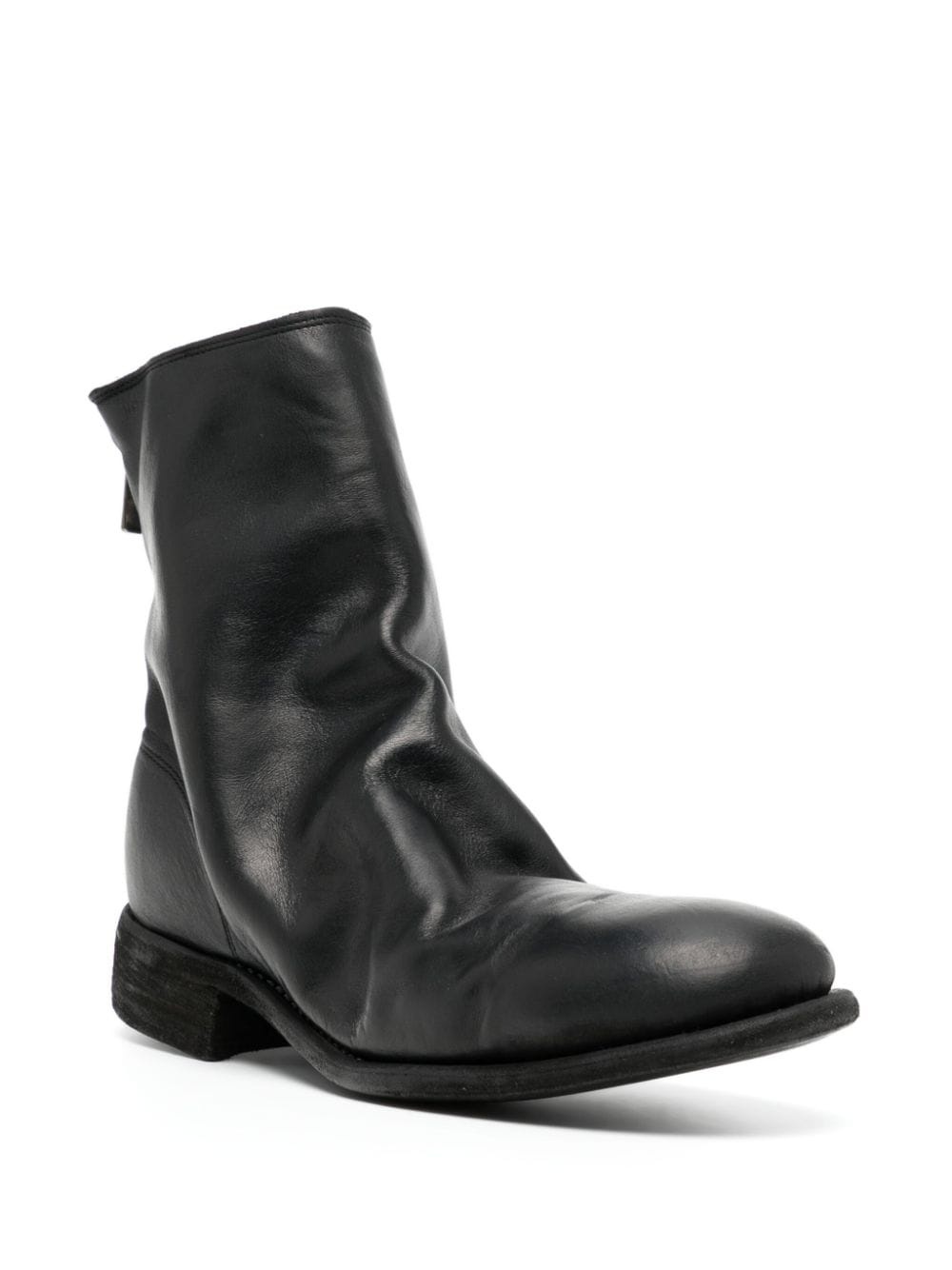 986 zip-fastened leather boots - 2