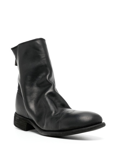 Guidi 986 zip-fastened leather boots outlook
