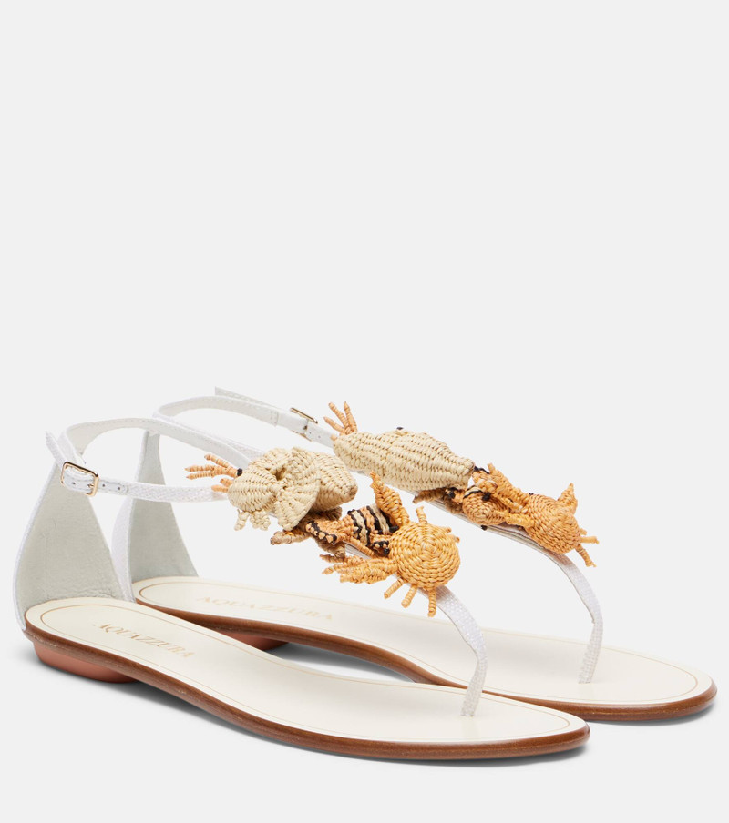 raffia sea-creature sandals 1