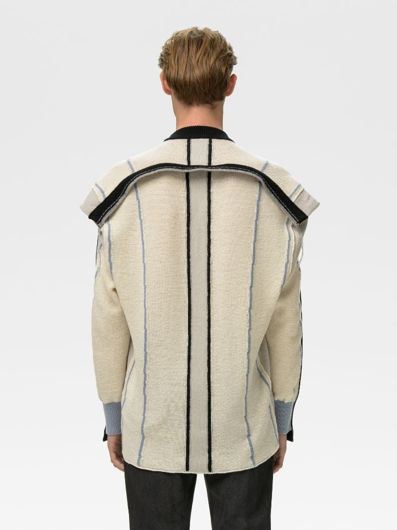 FOLDING KNIT SWEATER - 6