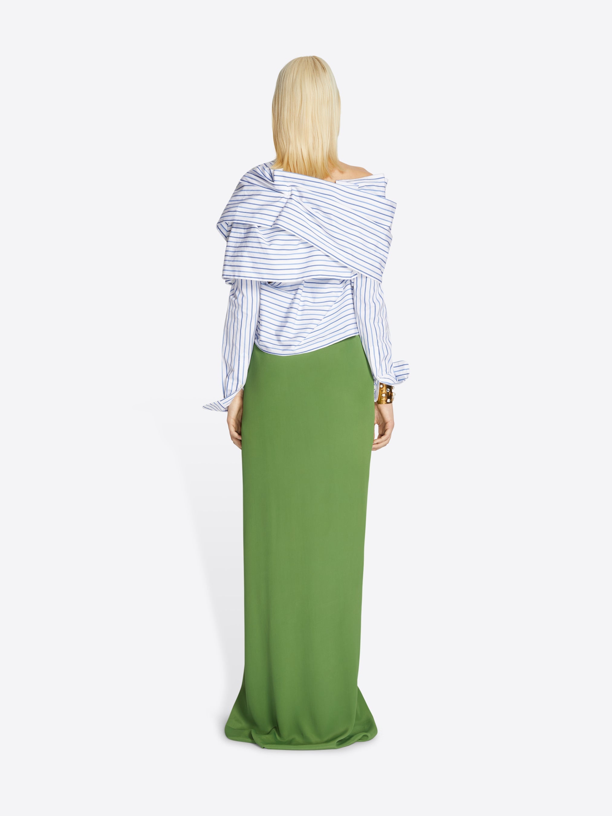 送関込【Dries Van Noten】Long draped skirt ドレープスカート Dries Van Noten LONG DRAPED SKIRT | REVERSIBLE