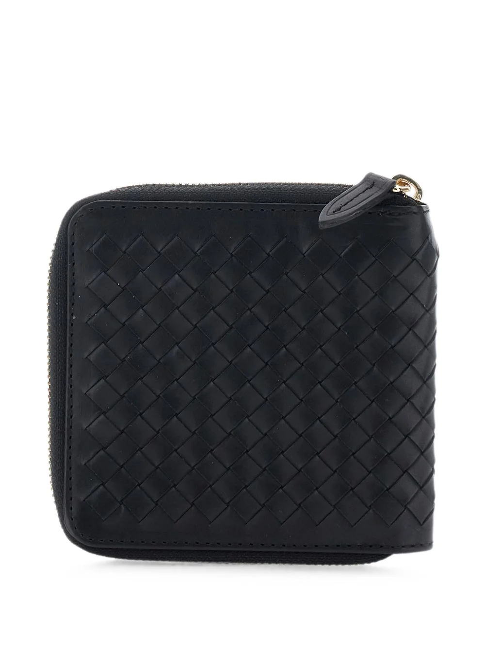 woven leather wallet - 1