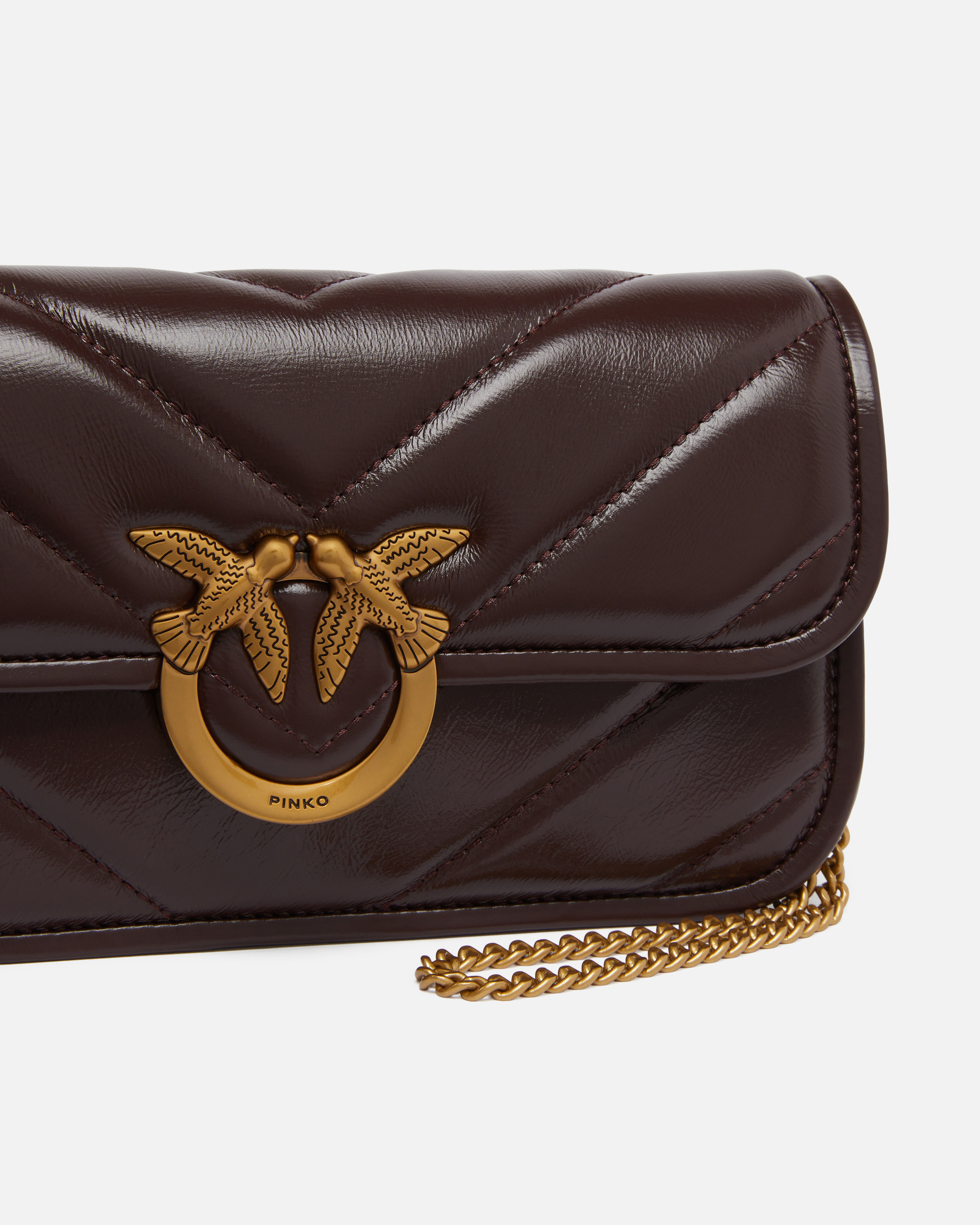 LOVE BAG BOX BAGUETTE LARGE HANDBAG IN CHEVRON LEATHER - 3