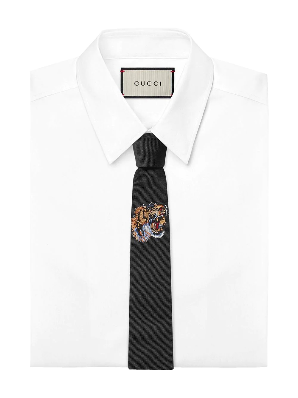 Bee embroidered tie - 2