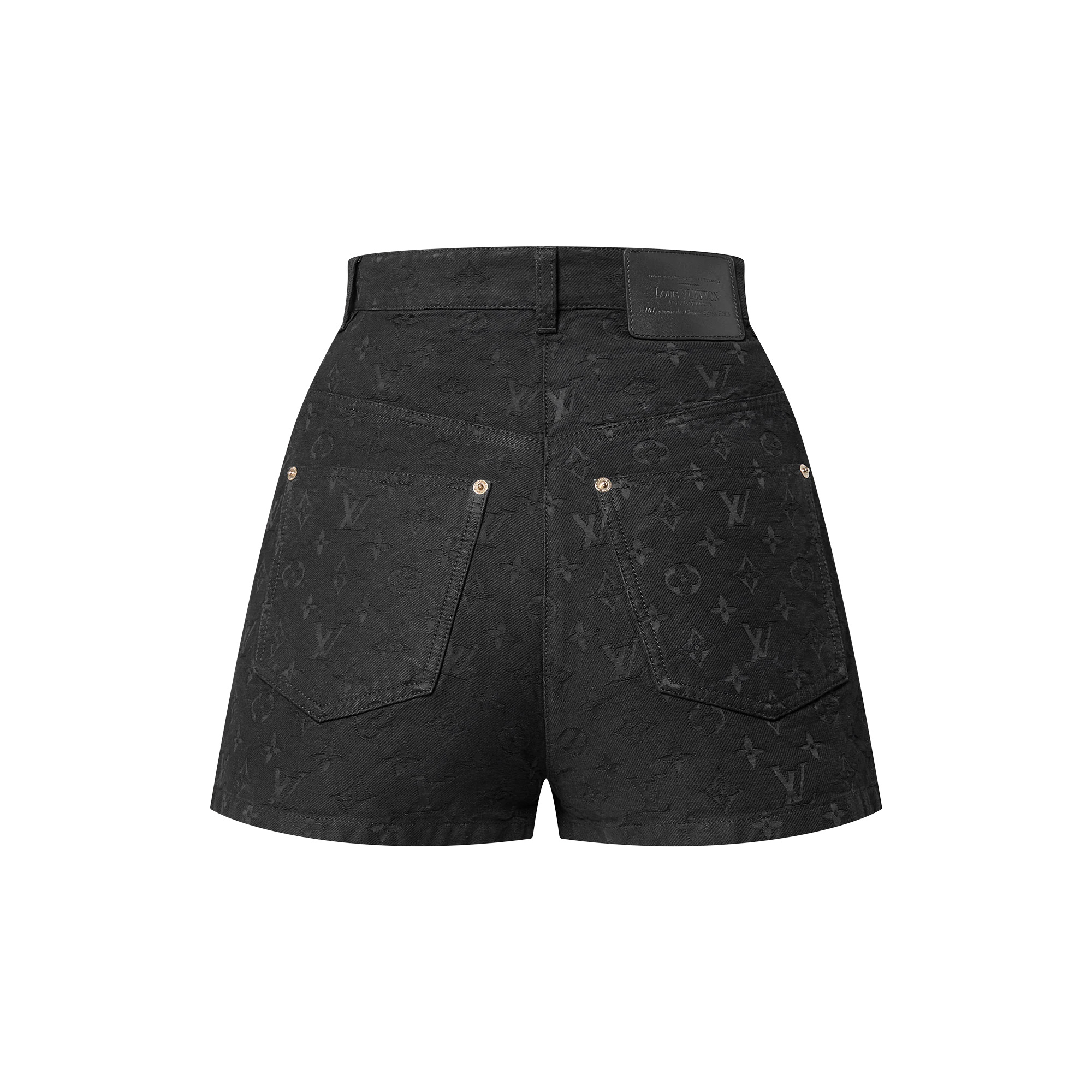 Monogram Jacquard Denim Shorts - 2