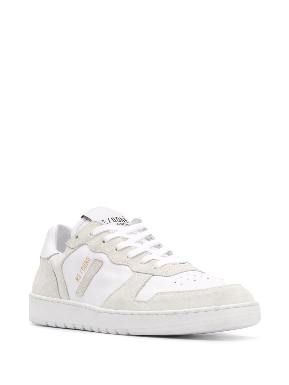 two-tone low top sneakers - 2