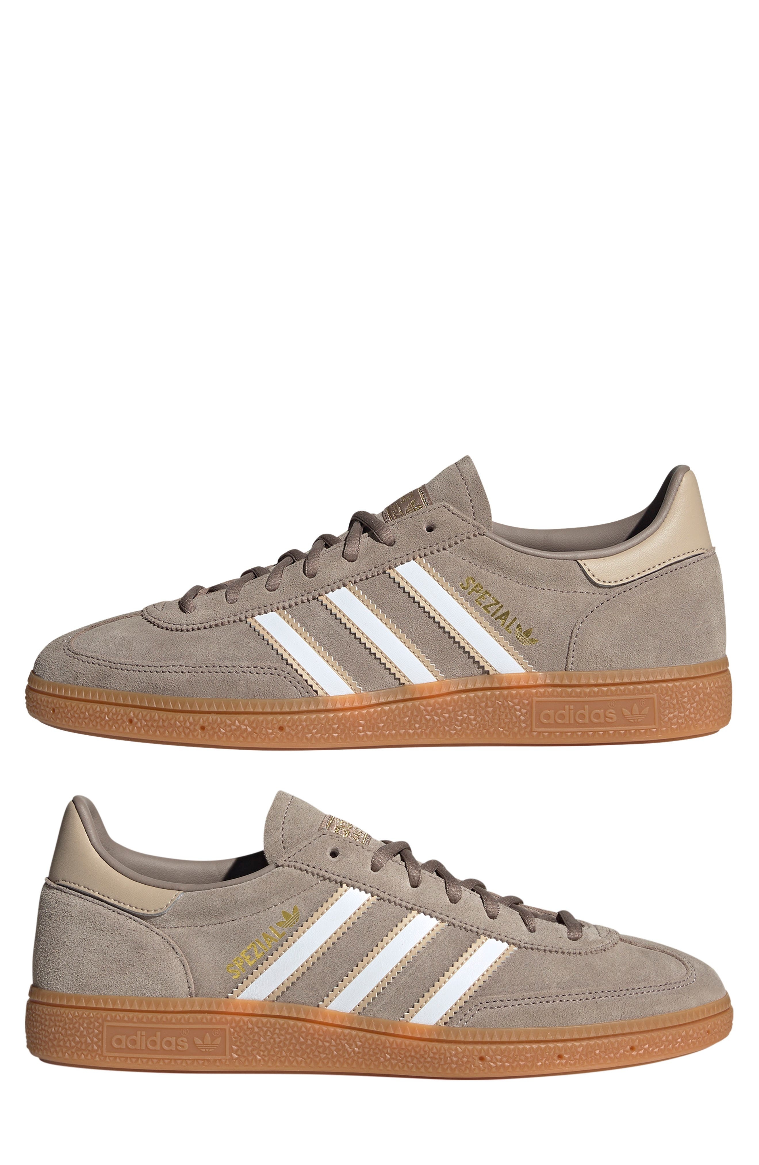 adidas Gender Inclusive Handball Spezial Sneaker in Chalky Brown/white/magic Beige at Nordstrom - 9