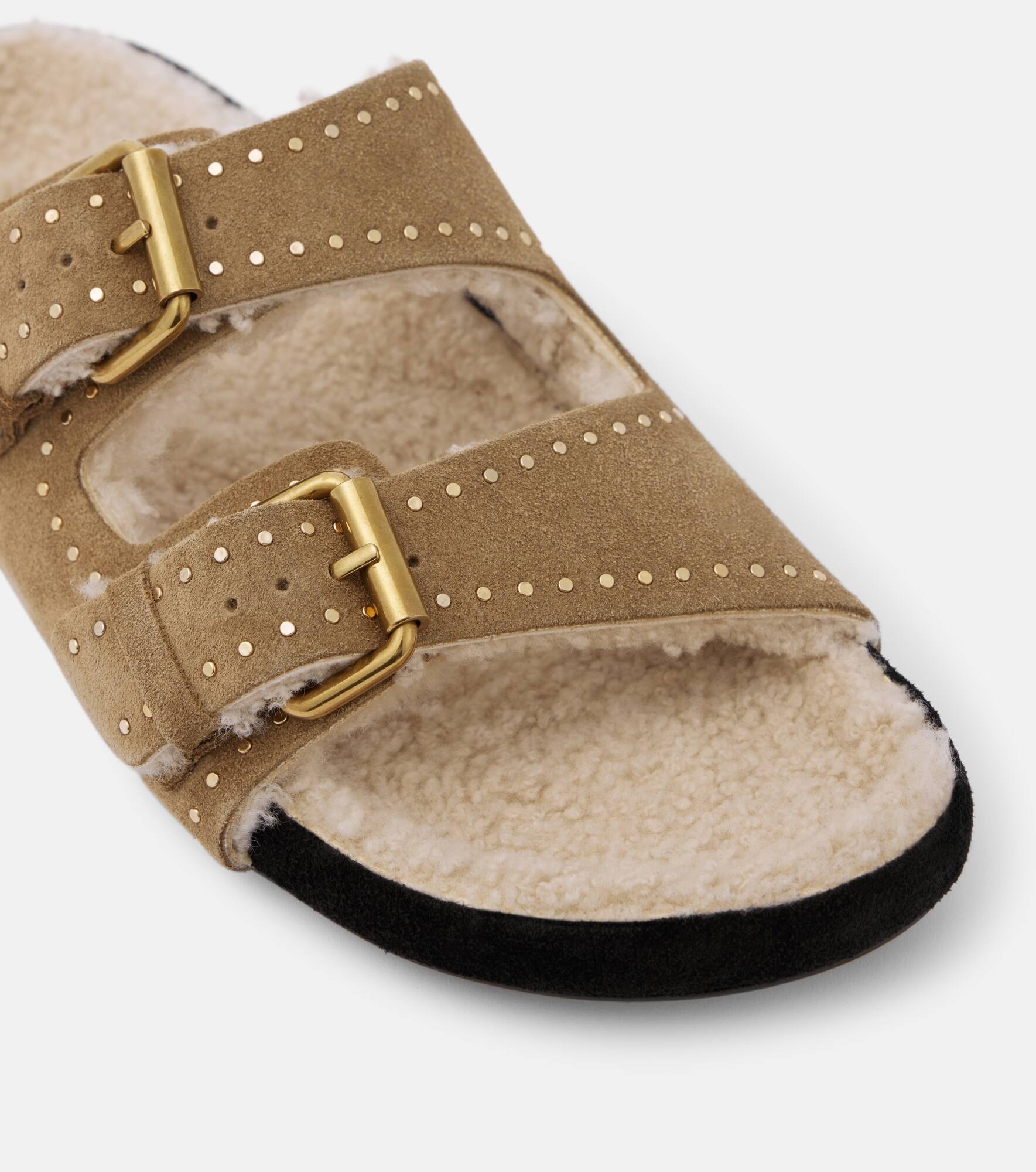 Lennyo suede slides - 5