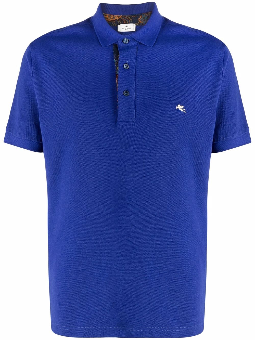 embroidered-logo polo shirt - 1