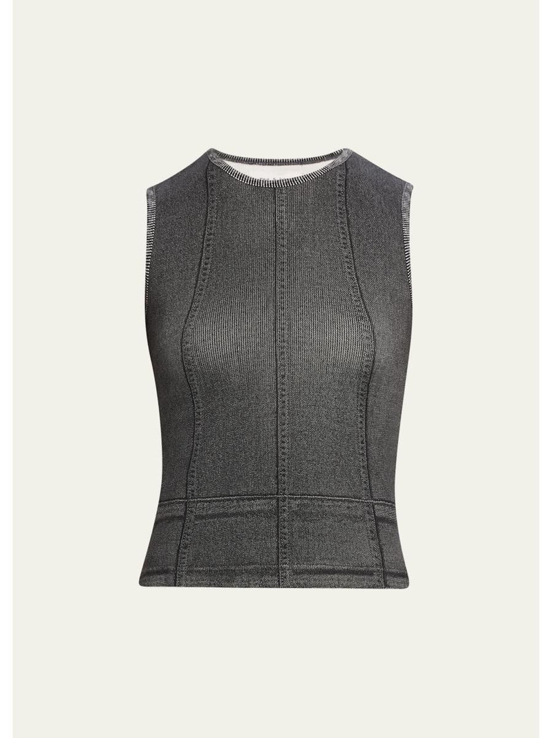 Miramar Ribbed Muscle Tank Top 1