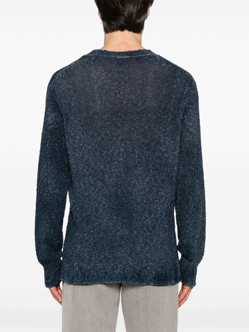 distressed-effect sweater - 4