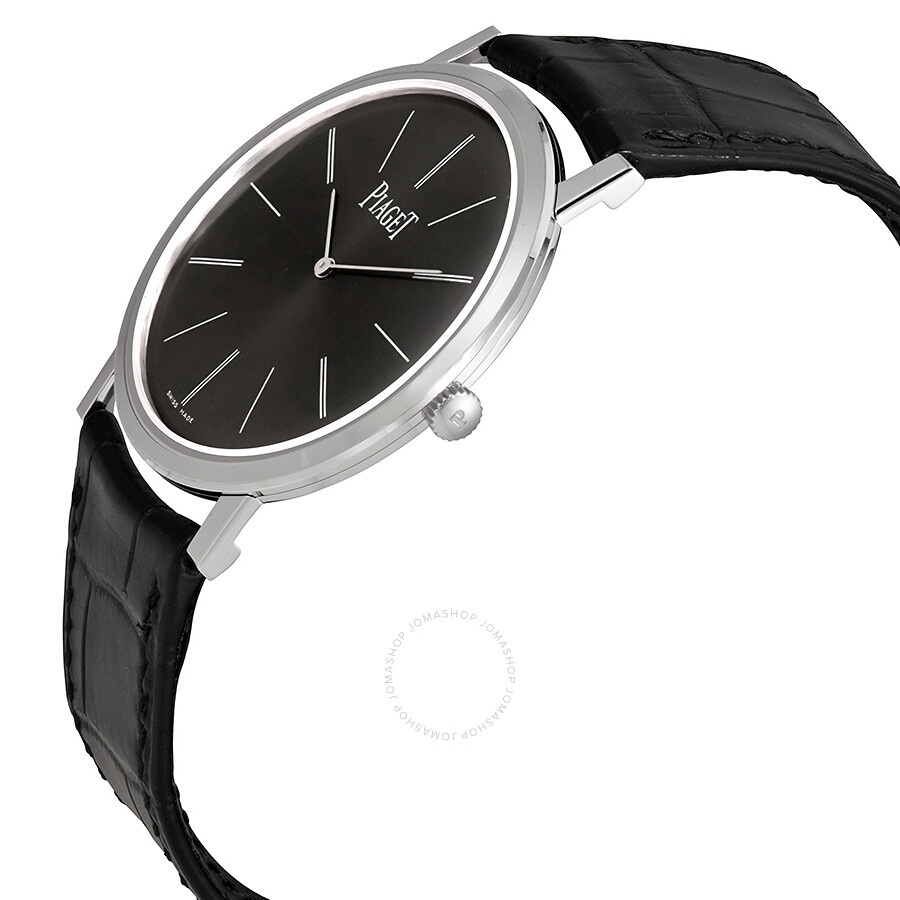 Piaget Altiplano Mechanical Black Dial 18Kt White Gold Men's Watch GOA29113 - 2
