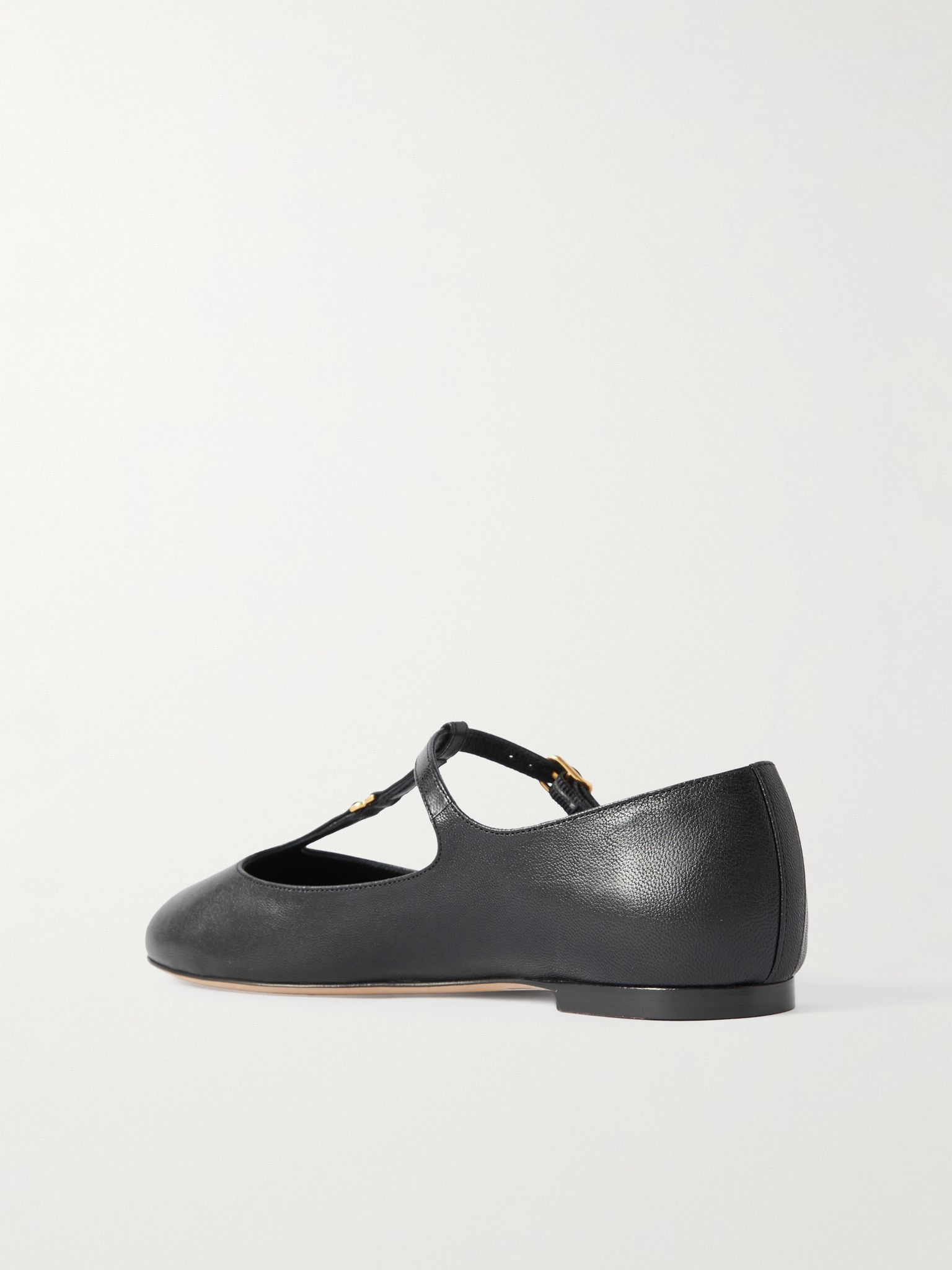 Marcie embellished leather ballet flats Black - 3