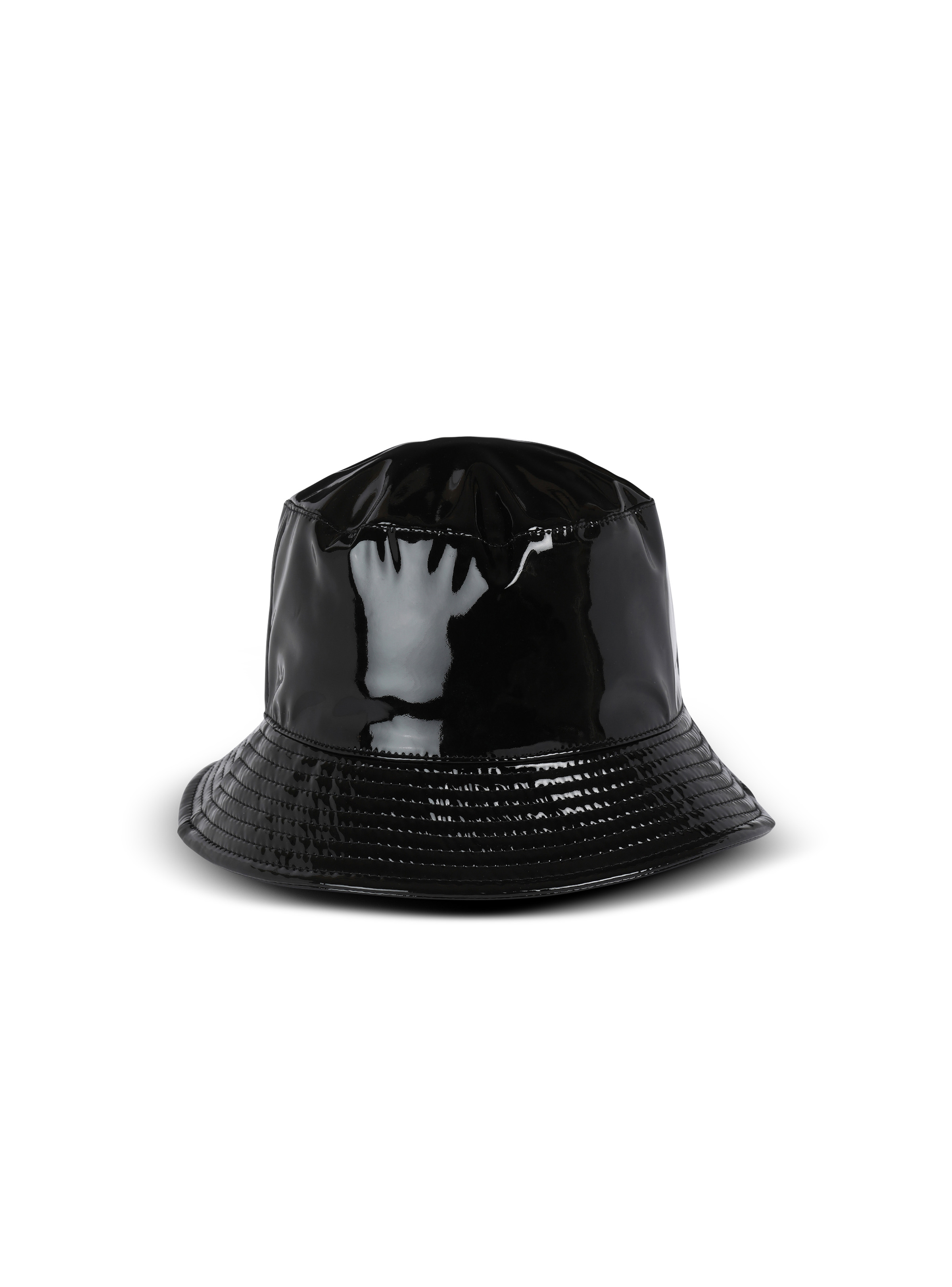 Vinyl bucket hat with Balmain logo - 4