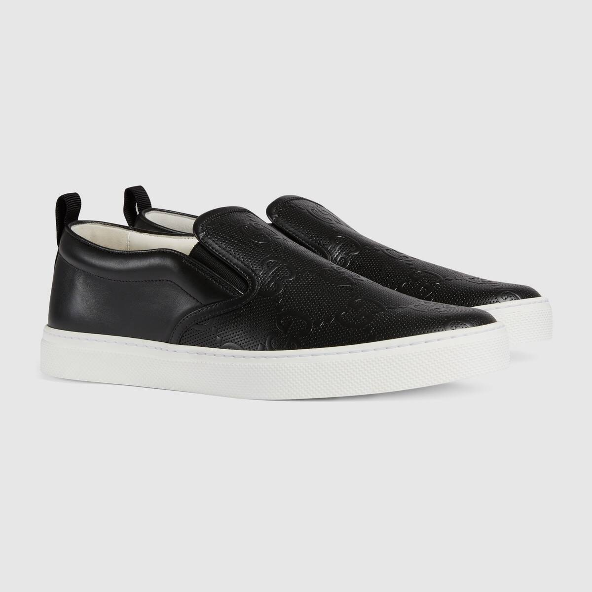 GUCCI Men's GG embossed slip-on sneaker | REVERSIBLE