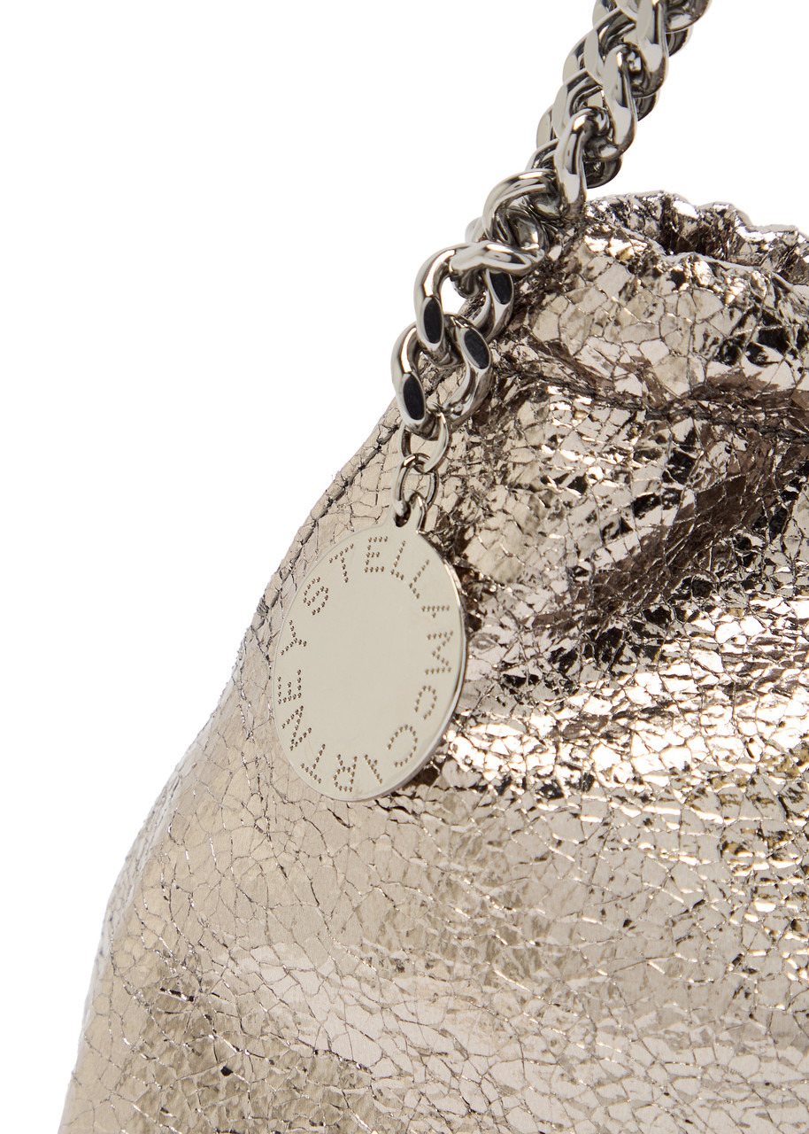 Stella Mccartney Falabella Mini Drawstring Metallic Faux-leather Cross-body bag - 3