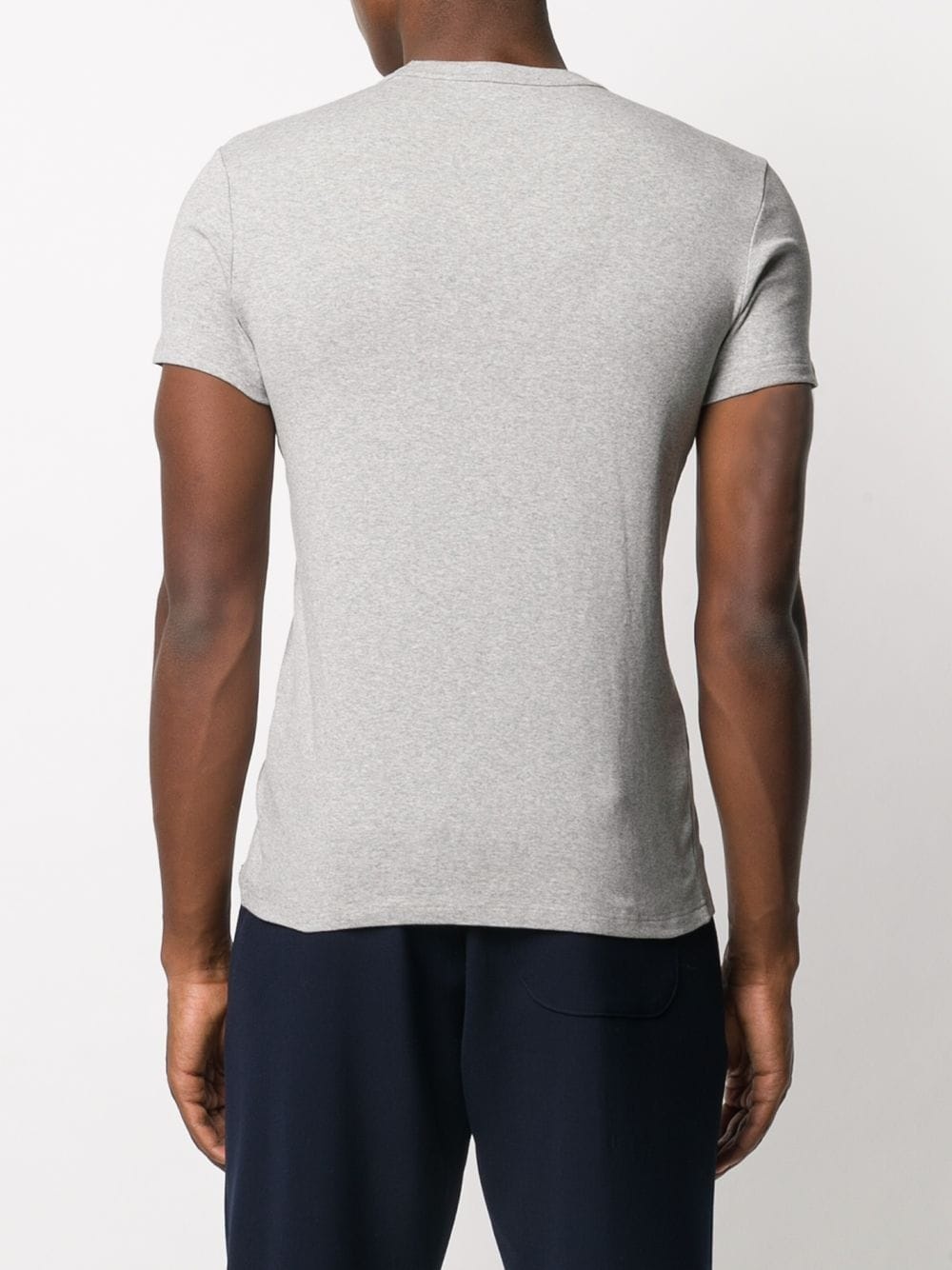 logo patch crew neck T-shirt - 4