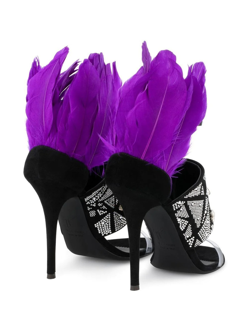 Talia feather-detail sandals 3