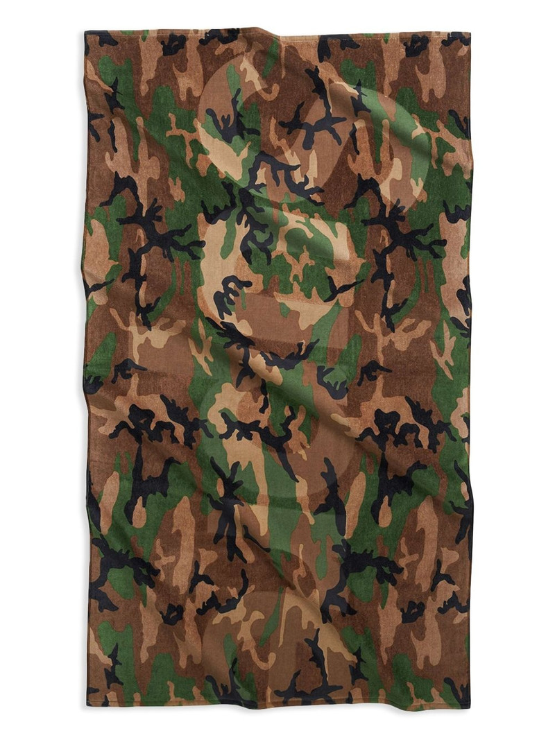 Tonal Logo "SS24 - Woodland Camo" towel 1
