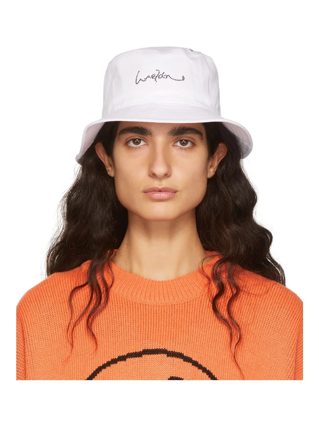 White Hotfix Star Bucket Hat - 1