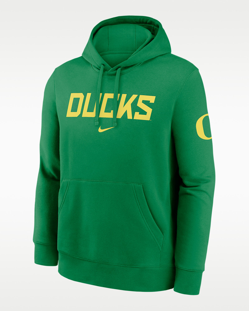 Oregon Club 2-Hit Nickname Men's Nike College Pullover Hoodie 1