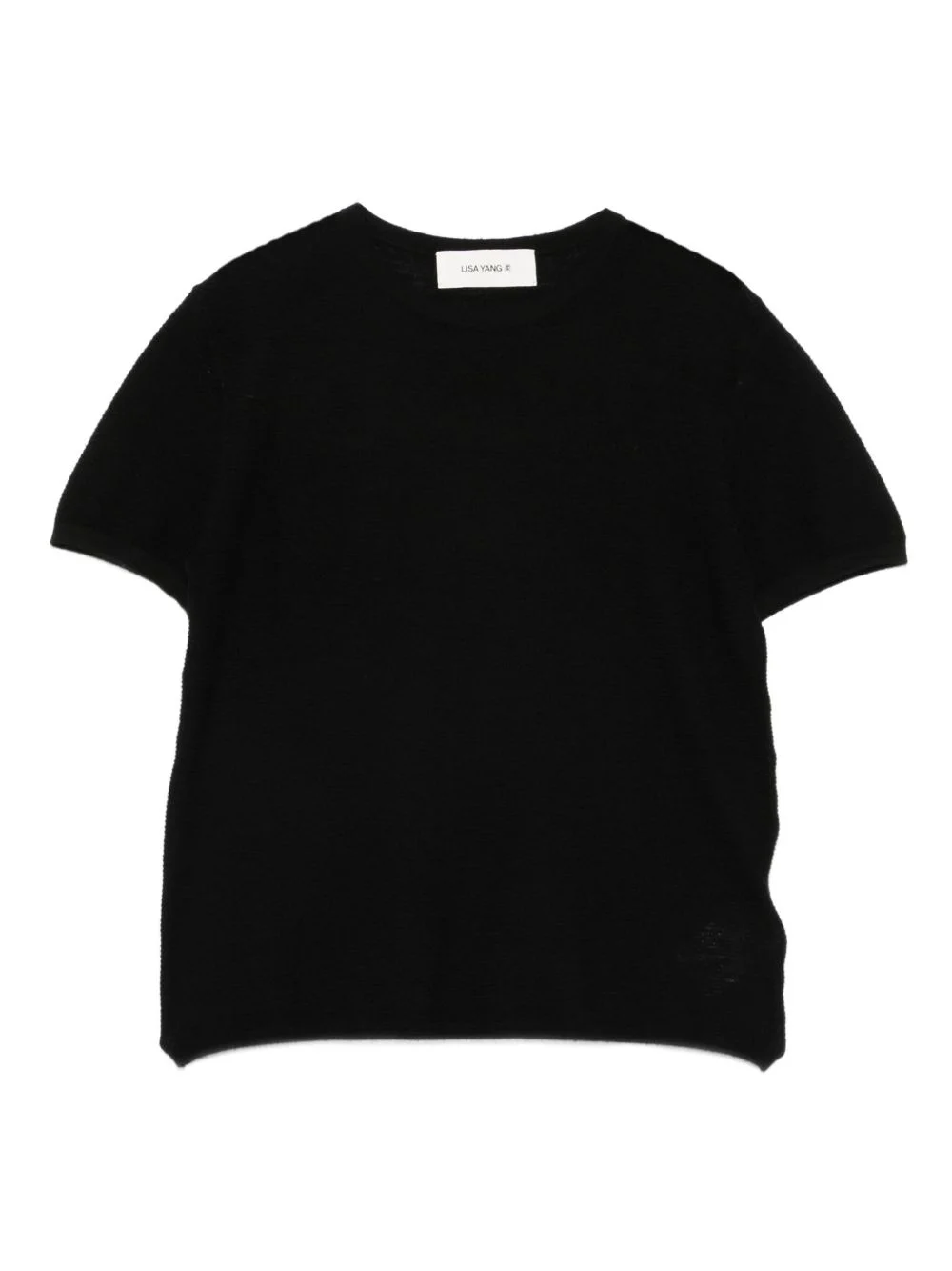 short-sleeve cashmere top - 1