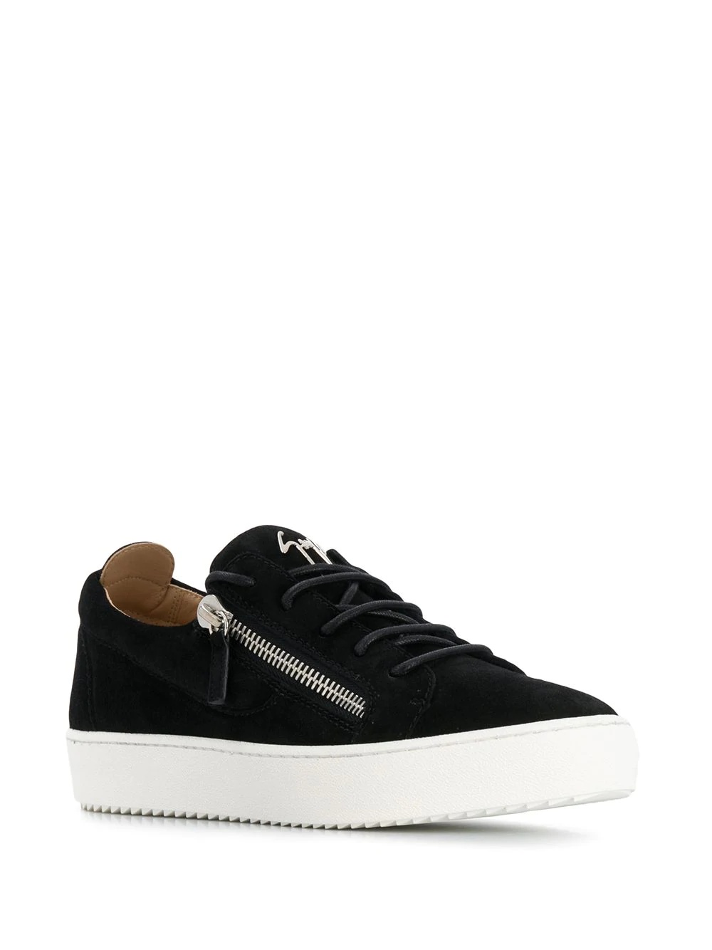 zip detail low top trainers - 2