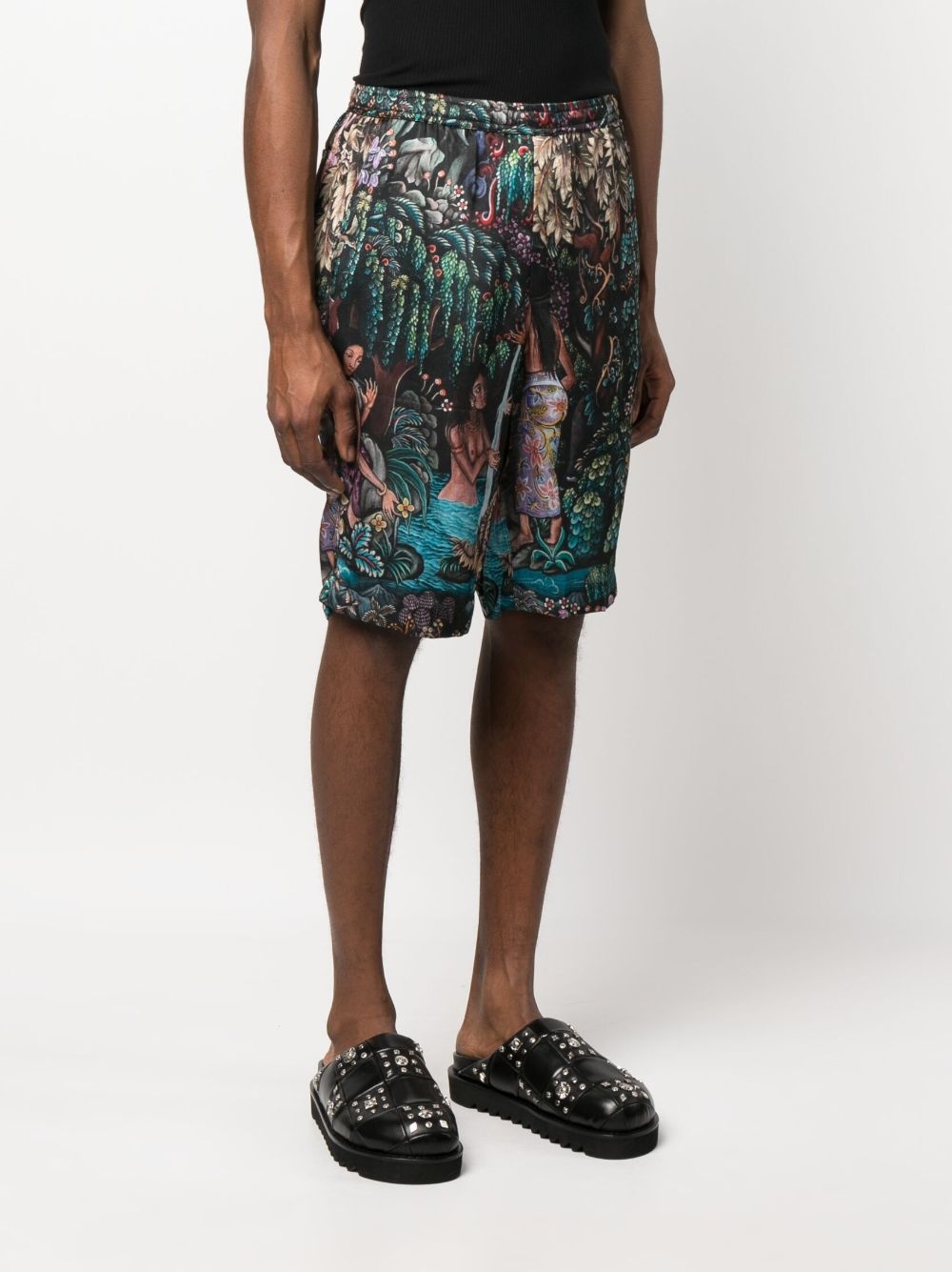 Goa Gajah silk bermuda shorts - 3