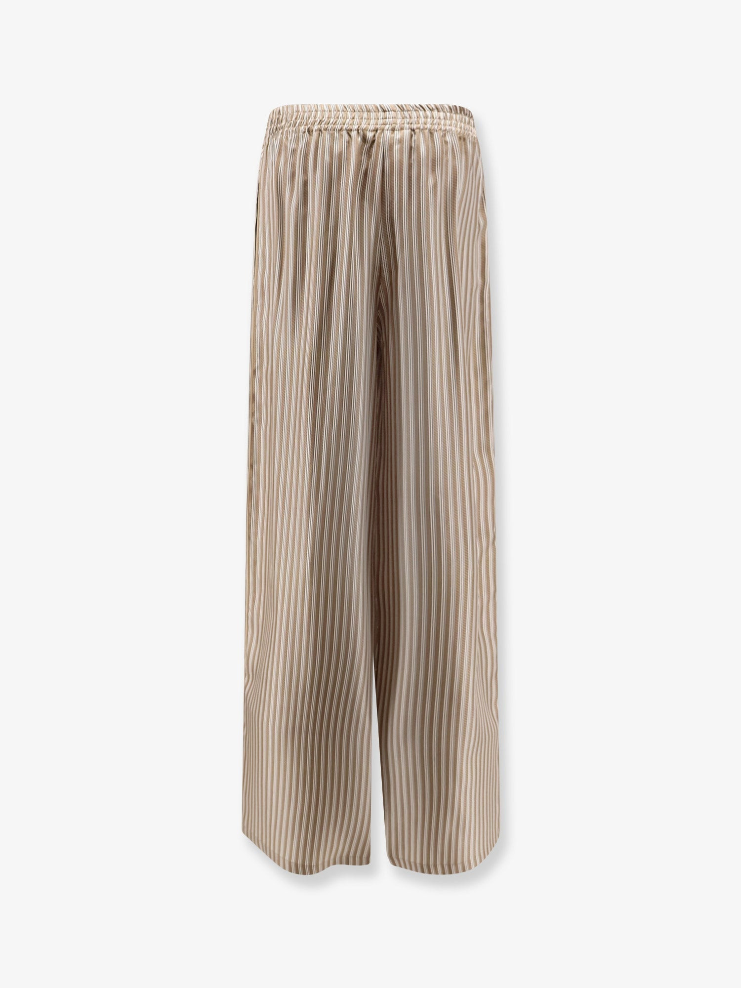 Max Mara Women Ladino Striped Silk Trousers - 2