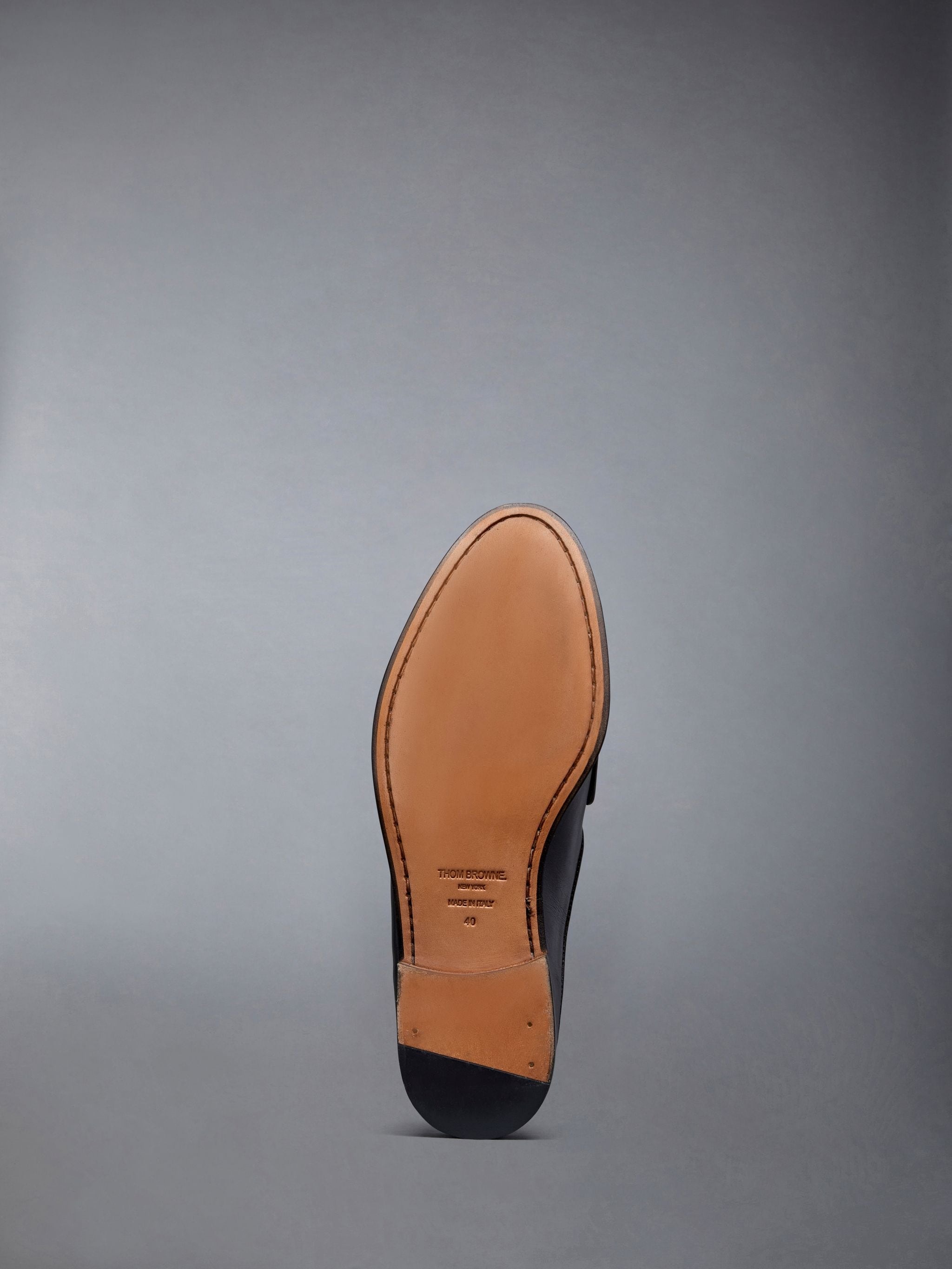 Box Calf Varsity Penny Loafer Mule - 5