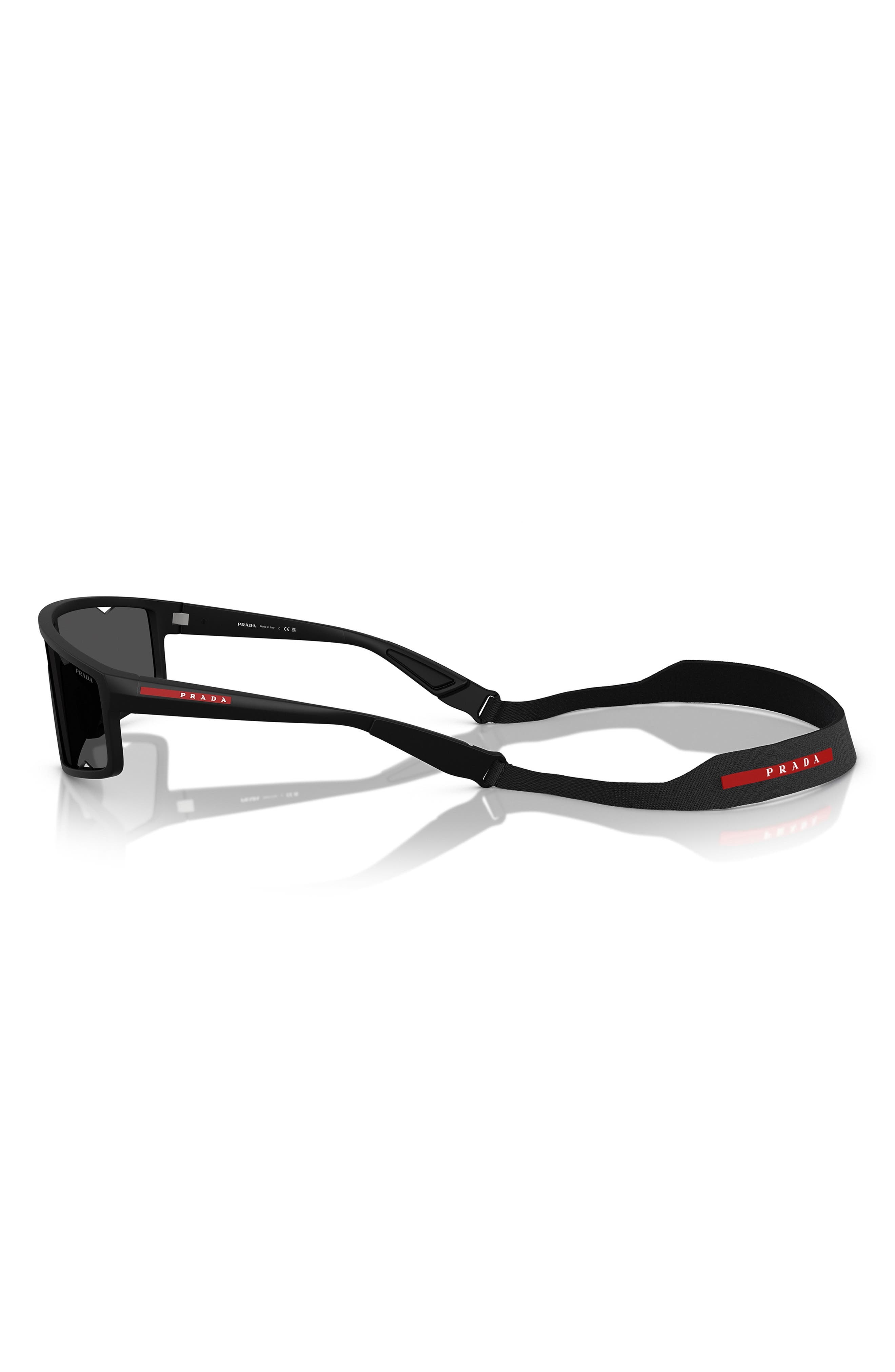 Prada PS A03S 141mm Rectangular Sunglasses in Matte Black at Nordstrom - 3